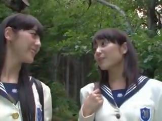 Giapponese av lesbiche studentesse, gratis sporco clip 7b