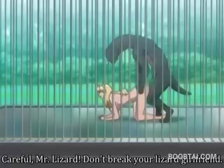 Mamalhuda anime mademoiselle conas pregado difícil por monstro em o zoo